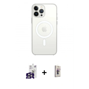 MARSİLYAN™- iPhone 16 Pro Max Kılıf Kutup Klasik Serisi - Siyah Bilvis 3D Cam Ekran Koruyucu + Bilvis Titan Kamera Lens - TMGI