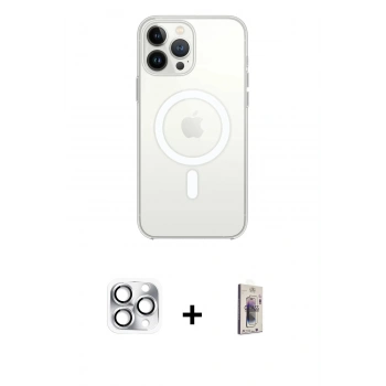MARSİLYAN™- iPhone 16 Pro Max Kılıf Kutup Klasik Serisi - Siyah Bilvis 3D Cam Ekran Koruyucu + Pers Alüminyum Kamera Lens - GS