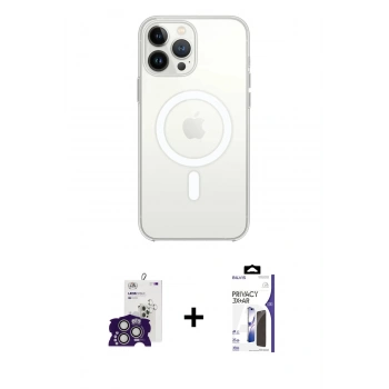 MARSİLYAN™- iPhone 16 Pro Max Kılıf Kutup Klasik Serisi - Siyah Bilvis 3X AR Hayalet Cam Ekran Koruyucu + Bilvis Titan Kamera Lens - GS