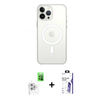 MARSİLYAN™- iPhone 16 Pro Max Kılıf Kutup Klasik Serisi - Siyah Bilvis 3X AR HD Cam Ekran Koruyucu + Raze Metal Kamera Lens - BZ