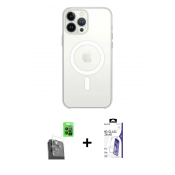 MARSİLYAN™- iPhone 16 Pro Max Kılıf Kutup Klasik Serisi - Siyah Bilvis 3X AR HD Cam Ekran Koruyucu + Raze Metal Kamera Lens - SH
