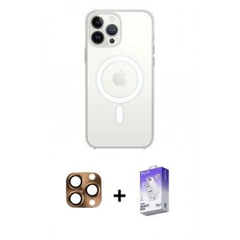 MARSİLYAN™- iPhone 16 Pro Max Kılıf Kutup Klasik Serisi - Siyah Bilvis 5in1 3D Magic Cam Ekran Koruyucu + Pers Alüminyum Kamera Lens - CLTM