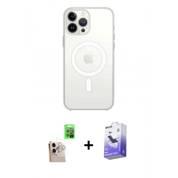 MARSİLYAN™- iPhone 16 Pro Max Kılıf Kutup Klasik Serisi - Siyah Bilvis 5in1 5D Magic Hayalet Cam Ekran Koruyucu + Raze Metal Kamera Lens - NLGY
