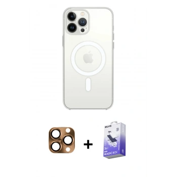 MARSİLYAN™- iPhone 16 Pro Max Kılıf Kutup Klasik Serisi - Siyah Bilvis 5in1 5D Magic Hayalet Cam Ekran Koruyucu + Pers Alüminyum Kamera Lens - CLTM
