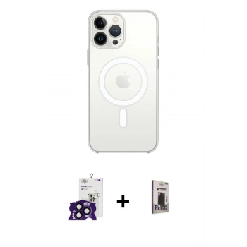 MARSİLYAN™- iPhone 16 Pro Max Kılıf Kutup Klasik Serisi - Siyah Bilvis Hayalet Cam Ekran Koruyucu + Bilvis Titan Kamera Lens - SH