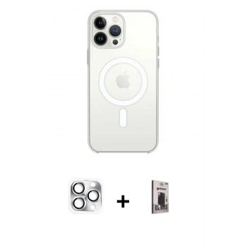 MARSİLYAN™- iPhone 16 Pro Max Kılıf Kutup Klasik Serisi - Siyah Bilvis Hayalet Cam Ekran Koruyucu + Pers Alüminyum Kamera Lens - GS