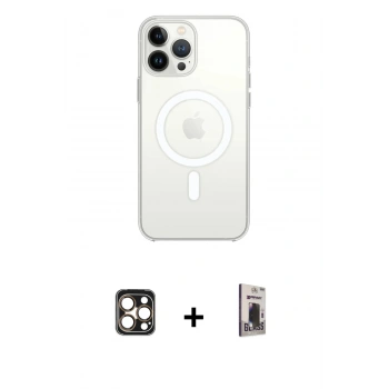 MARSİLYAN™- iPhone 16 Pro Max Kılıf Kutup Klasik Serisi - Siyah Bilvis Hayalet Cam Ekran Koruyucu + PVD Metal Kamera Lens - GD