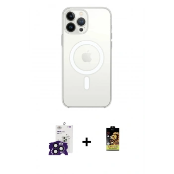 MARSİLYAN™- iPhone 16 Pro Max Kılıf Kutup Klasik Serisi - Siyah Buffer Cam Ekran Koruyucu + Bilvis Titan Kamera Lens - SH