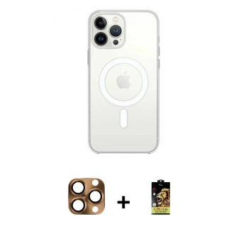 MARSİLYAN™- iPhone 16 Pro Max Kılıf Kutup Klasik Serisi - Siyah Buffer Cam Ekran Koruyucu + Pers Alüminyum Kamera Lens - CLTM