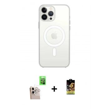 MARSİLYAN™- iPhone 16 Pro Max Kılıf Kutup Klasik Serisi - Siyah Buffer Cam Ekran Koruyucu + Raze Metal Kamera Lens - NLGY