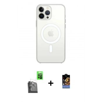 MARSİLYAN™- iPhone 16 Pro Max Kılıf Kutup Klasik Serisi - Siyah Buffer Hayalet Cam Ekran Koruyucu + Raze Metal Kamera Lens - SH