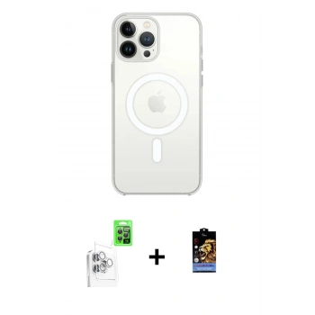 MARSİLYAN™- iPhone 16 Pro Max Kılıf Kutup Klasik Serisi - Siyah Buffer Hayalet Cam Ekran Koruyucu + Raze Metal Kamera Lens - BZ
