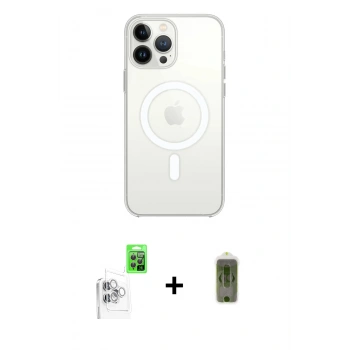 MARSİLYAN™- iPhone 16 Pro Max Kılıf Kutup Klasik Serisi - Siyah Joko Magic 5D Hayalet Cam + Raze Metal Kamera Lens - BZ