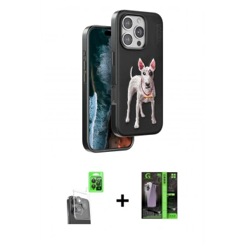 MARSİLYAN™- iPhone 16 Pro Max Kılıf Nova Form Koleksiyonu - Şeffaf 360 Full Body Arka Koruyucu + Raze Metal Kamera Lens - SH
