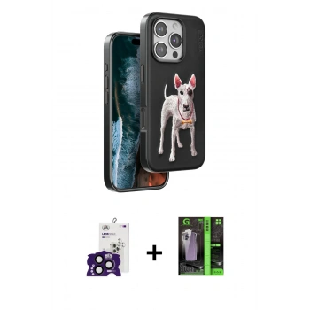MARSİLYAN™- iPhone 16 Pro Max Kılıf Nova Form Koleksiyonu - Şeffaf 360 Full Body Arka Koruyucu + Bilvis Titan Kamera Lens - SH
