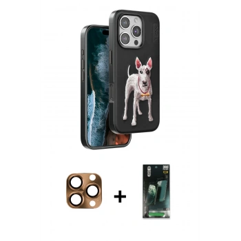MARSİLYAN™- iPhone 16 Pro Max Kılıf Nova Form Koleksiyonu - Siyah 360 Mat Full Body Arka Koruyucu + Pers Alüminyum Kamera Lens - CLTM