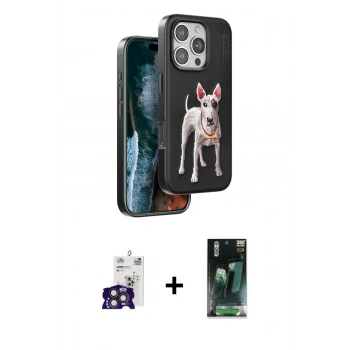 MARSİLYAN™- iPhone 16 Pro Max Kılıf Nova Form Koleksiyonu - Siyah 360 Mat Full Body Arka Koruyucu + Bilvis Titan Kamera Lens - TMGI