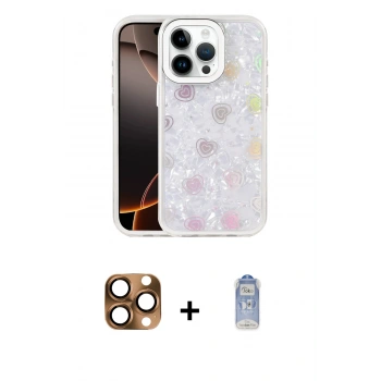 MARSİLYAN™- iPhone 16 Pro Max Kılıf Odak Prime - Siyah Joko Magic 5D Cam + Pers Alüminyum Kamera Lens - CLTM