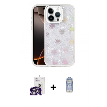 MARSİLYAN™- iPhone 16 Pro Max Kılıf Odak Prime - Siyah Joko Magic 5D Cam + Bilvis Titan Kamera Lens - GS