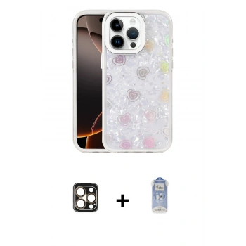 MARSİLYAN™- iPhone 16 Pro Max Kılıf Odak Prime - Siyah Joko Magic 5D Cam + PVD Metal Kamera Lens - GD