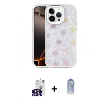 MARSİLYAN™- iPhone 16 Pro Max Kılıf Odak Prime - Siyah Joko Magic 5D Cam + Bilvis Titan Kamera Lens - TMGI