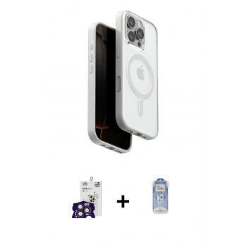MARSİLYAN™- iPhone 16 Pro Max Kılıf Pusula Form Serisi - Siyah Joko Magic 5D Cam + Bilvis Titan Kamera Lens - TMGI