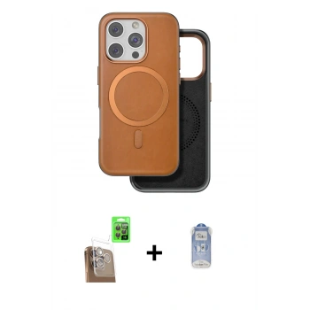MARSİLYAN™- iPhone 16 Pro Max Kılıf Pusula Işık Koleksiyonu - Siyah Joko Magic 5D Cam + Raze Metal Kamera Lens - CLTM
