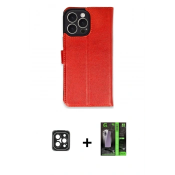 MARSİLYAN™- iPhone 16 Pro Max Kılıf Siluet Işık Serisi - Şeffaf 360 Full Body Arka Koruyucu + PVD Metal Kamera Lens - SH