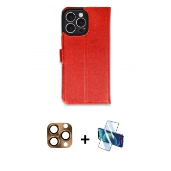 MARSİLYAN™- iPhone 16 Pro Max Kılıf Siluet Işık Serisi - Siyah 3D Antistatik Cam Ekran Koruyucu + Pers Alüminyum Kamera Lens - CLTM