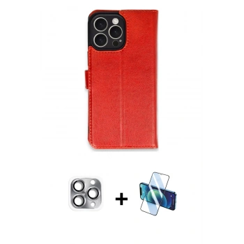 MARSİLYAN™- iPhone 16 Pro Max Kılıf Siluet Işık Serisi - Siyah 3D Antistatik Cam Ekran Koruyucu + Pers Alüminyum Kamera Lens - GI