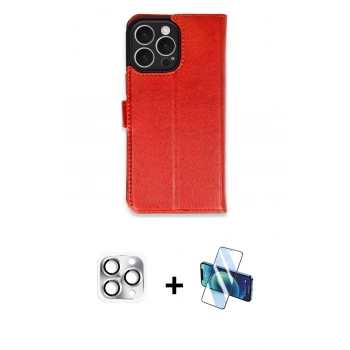 MARSİLYAN™- iPhone 16 Pro Max Kılıf Siluet Işık Serisi - Siyah 3D Antistatik Cam Ekran Koruyucu + Pers Alüminyum Kamera Lens - GS