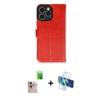 MARSİLYAN™- iPhone 16 Pro Max Kılıf Siluet Işık Serisi - Siyah 3D Antistatik Cam Ekran Koruyucu + Raze Metal Kamera Lens - NLGY