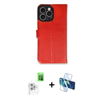 MARSİLYAN™- iPhone 16 Pro Max Kılıf Siluet Işık Serisi - Siyah 3D Antistatik Cam Ekran Koruyucu + Raze Metal Kamera Lens - BZ