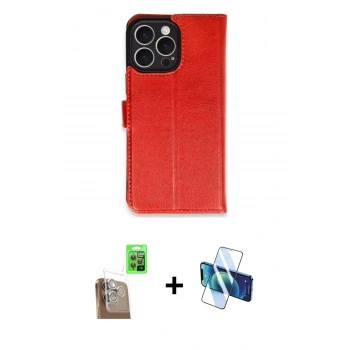MARSİLYAN™- iPhone 16 Pro Max Kılıf Siluet Işık Serisi - Siyah 3D Antistatik Cam Ekran Koruyucu + Raze Metal Kamera Lens - CLTM