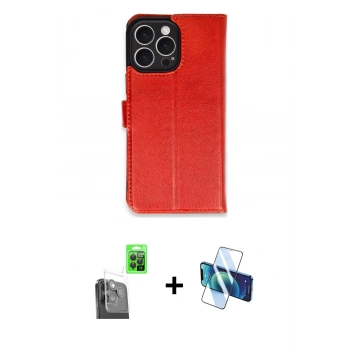 MARSİLYAN™- iPhone 16 Pro Max Kılıf Siluet Işık Serisi - Siyah 3D Antistatik Cam Ekran Koruyucu + Raze Metal Kamera Lens - SH