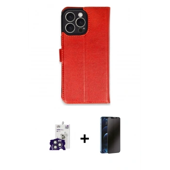 MARSİLYAN™- iPhone 16 Pro Max Kılıf Siluet Işık Serisi - Siyah 3D Antistatik Hayalet Cam Ekran Koruyucu + Bilvis Titan Kamera Lens - TMGI