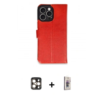 MARSİLYAN™- iPhone 16 Pro Max Kılıf Siluet Işık Serisi - Siyah Bilvis 3D Cam Ekran Koruyucu + PVD Metal Kamera Lens - GD