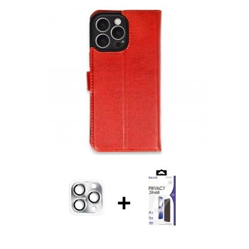 MARSİLYAN™- iPhone 16 Pro Max Kılıf Siluet Işık Serisi - Siyah Bilvis 3X AR Hayalet Cam Ekran Koruyucu + Pers Alüminyum Kamera Lens - GS