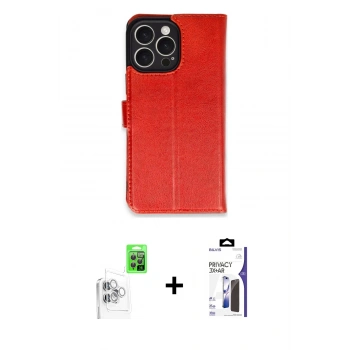 MARSİLYAN™- iPhone 16 Pro Max Kılıf Siluet Işık Serisi - Siyah Bilvis 3X AR Hayalet Cam Ekran Koruyucu + Raze Metal Kamera Lens - BZ