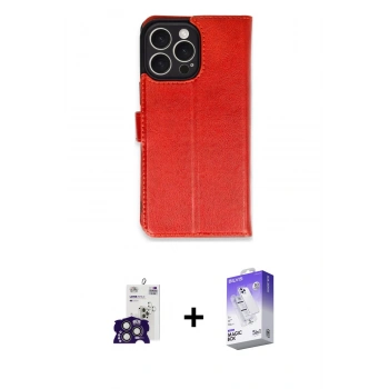 MARSİLYAN™- iPhone 16 Pro Max Kılıf Siluet Işık Serisi - Siyah Bilvis 5in1 3D Magic Cam Ekran Koruyucu + Bilvis Titan Kamera Lens - TMGI