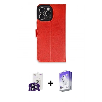 MARSİLYAN™- iPhone 16 Pro Max Kılıf Siluet Işık Serisi - Siyah Bilvis 5in1 3D Magic Cam Ekran Koruyucu + Bilvis Titan Kamera Lens - SH