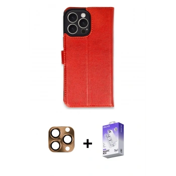 MARSİLYAN™- iPhone 16 Pro Max Kılıf Siluet Işık Serisi - Siyah Bilvis 5in1 3D Magic Cam Ekran Koruyucu + Pers Alüminyum Kamera Lens - CLTM