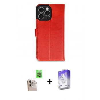 MARSİLYAN™- iPhone 16 Pro Max Kılıf Siluet Işık Serisi - Siyah Bilvis 5in1 3D Magic Cam Ekran Koruyucu + Raze Metal Kamera Lens - NLGY