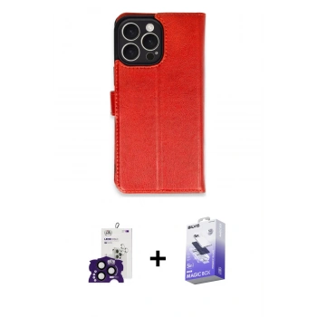 MARSİLYAN™- iPhone 16 Pro Max Kılıf Siluet Işık Serisi - Siyah Bilvis 5in1 5D Magic Hayalet Cam Ekran Koruyucu + Bilvis Titan Kamera Lens - SH