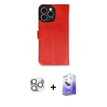 MARSİLYAN™- iPhone 16 Pro Max Kılıf Siluet Işık Serisi - Siyah Bilvis 5in1 5D Magic Hayalet Cam Ekran Koruyucu + Pers Alüminyum Kamera Lens - GS