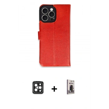 MARSİLYAN™- iPhone 16 Pro Max Kılıf Siluet Işık Serisi - Siyah Bilvis Hayalet Cam Ekran Koruyucu + PVD Metal Kamera Lens - SH