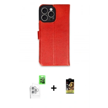 MARSİLYAN™- iPhone 16 Pro Max Kılıf Siluet Işık Serisi - Siyah Buffer Cam Ekran Koruyucu + Raze Metal Kamera Lens - BZ