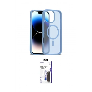 MARSİLYAN™- iPhone 16 Pro Max Kılıf Siluet Minimal Prime - Siyah Bilvis 3X AR Hayalet Cam Ekran Koruyucu