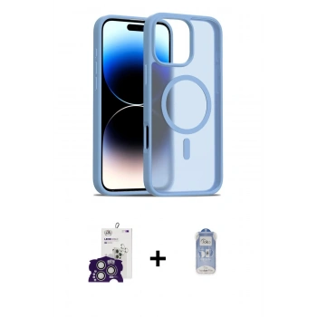 MARSİLYAN™- iPhone 16 Pro Max Kılıf Siluet Minimal Prime - Siyah Joko Magic 5D Cam + Bilvis Titan Kamera Lens - GS