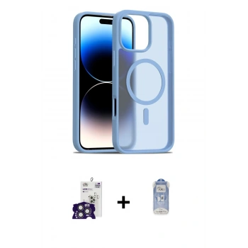MARSİLYAN™- iPhone 16 Pro Max Kılıf Siluet Minimal Prime - Siyah Joko Magic 5D Cam + Bilvis Titan Kamera Lens - TMGI